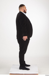 Man White Overweight Male Studio Poses